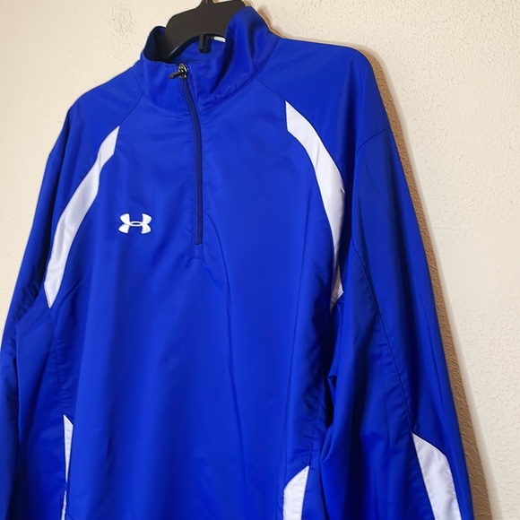 Under Armour Blue and White Loose Fit Pullover Size XL - Picture 2 of 5